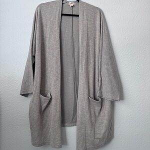 DONNI Long Gray Cardigan
